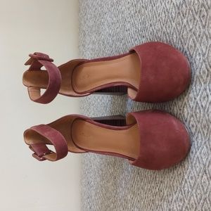 & Other Stories, 3" block heel pump with ankle strap, 8US/38UK